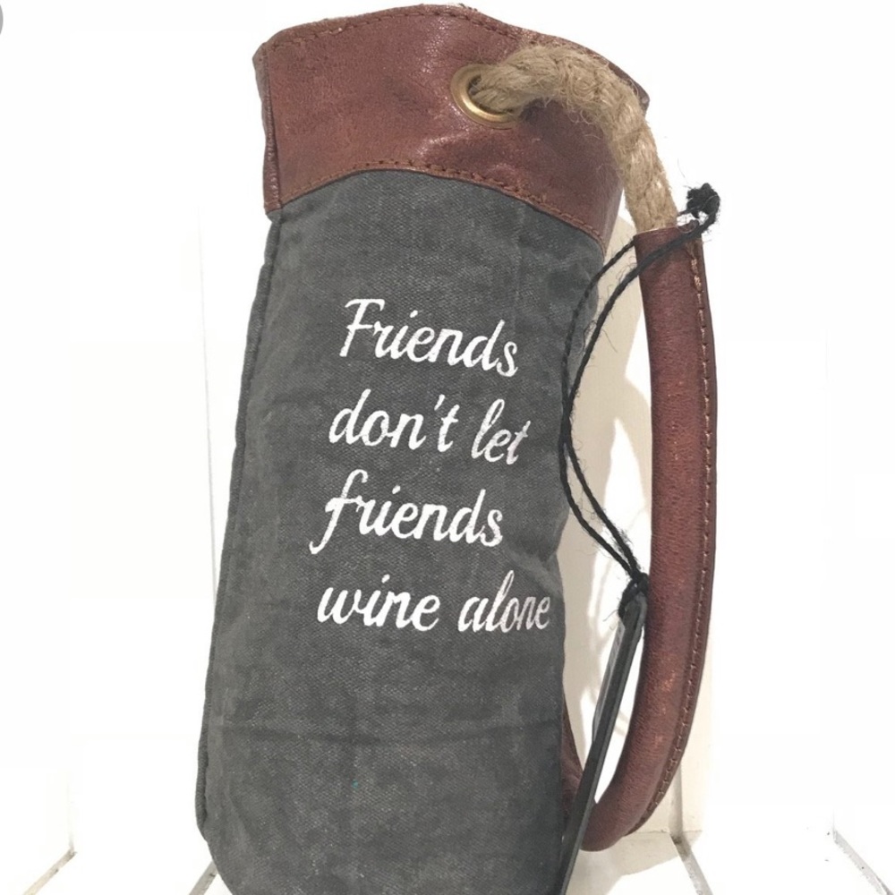 NWT Mona B upcycled wine bag tote